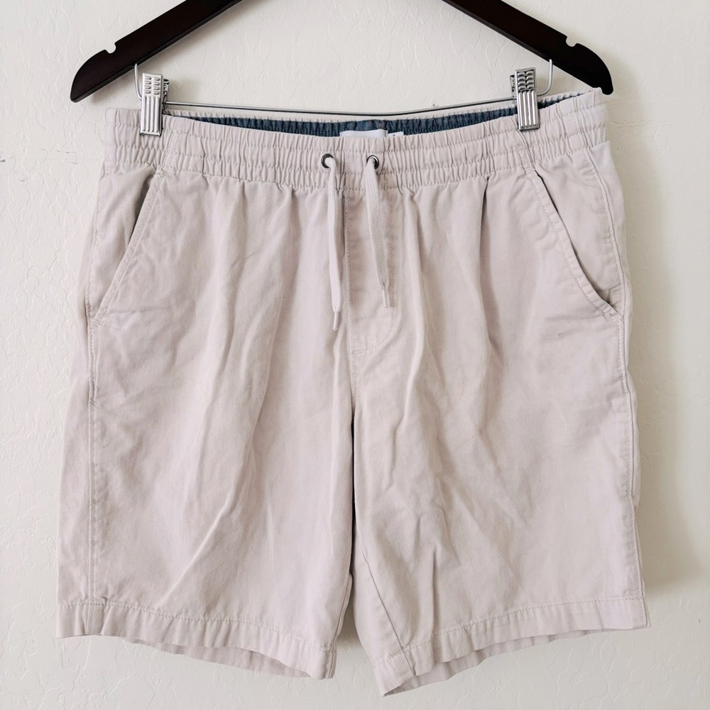 Sonoma Mens Casual Light Beige Drawstring‎ Shorts